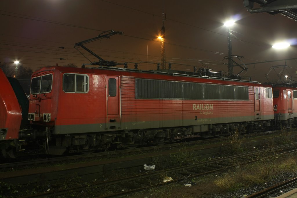 Die 155 171-2 stand am Abend des 23.01.2011 in Aachen West.