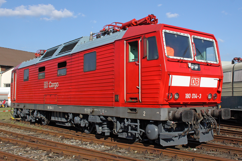 Die 180 014-3 beim 175 Jahre Eisenbahn in Deutschland fest im BW Nrnberg Gostenhof 21,08,10