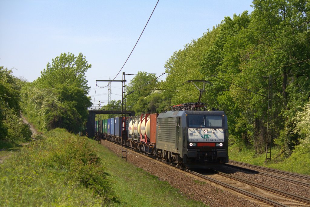 Die 189 289 der ITL fuhr am 07.05.2011 in Ahlten.