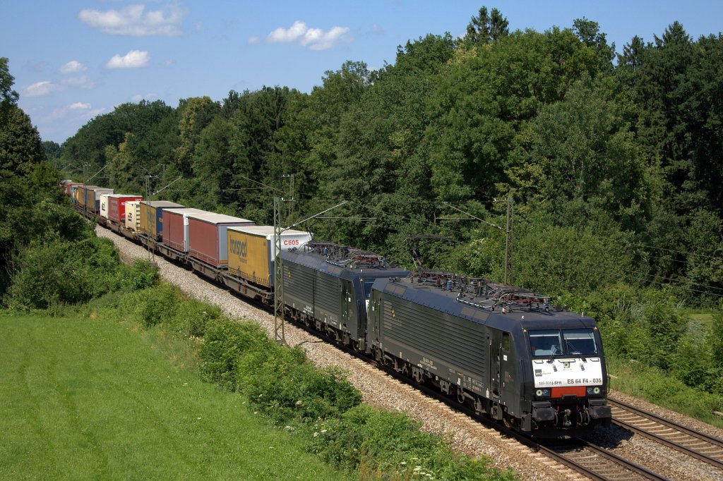 Die 189 935 am 10.07.2012 in Gutmart.