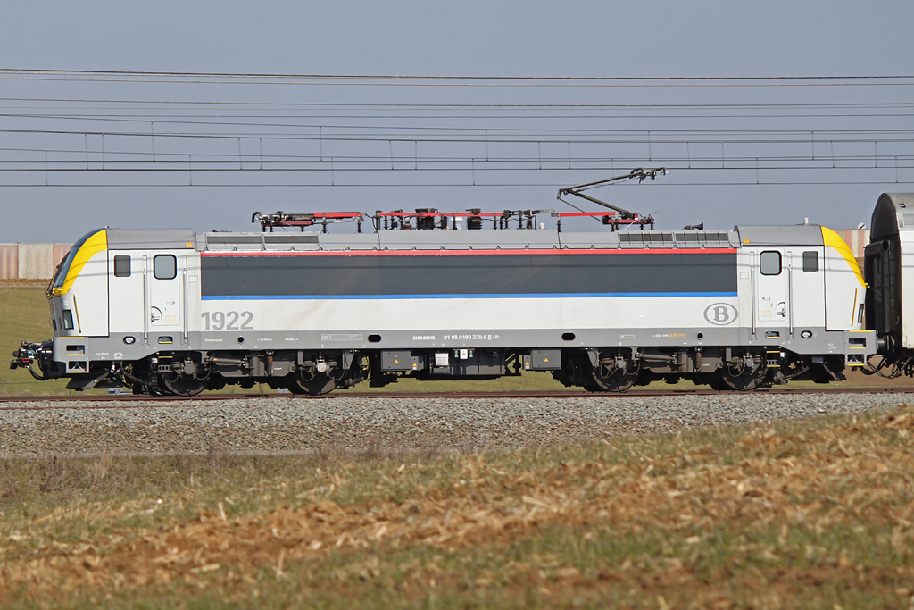 Die 1922 zog am 27.03.13 einen Zug durch Zaventem.