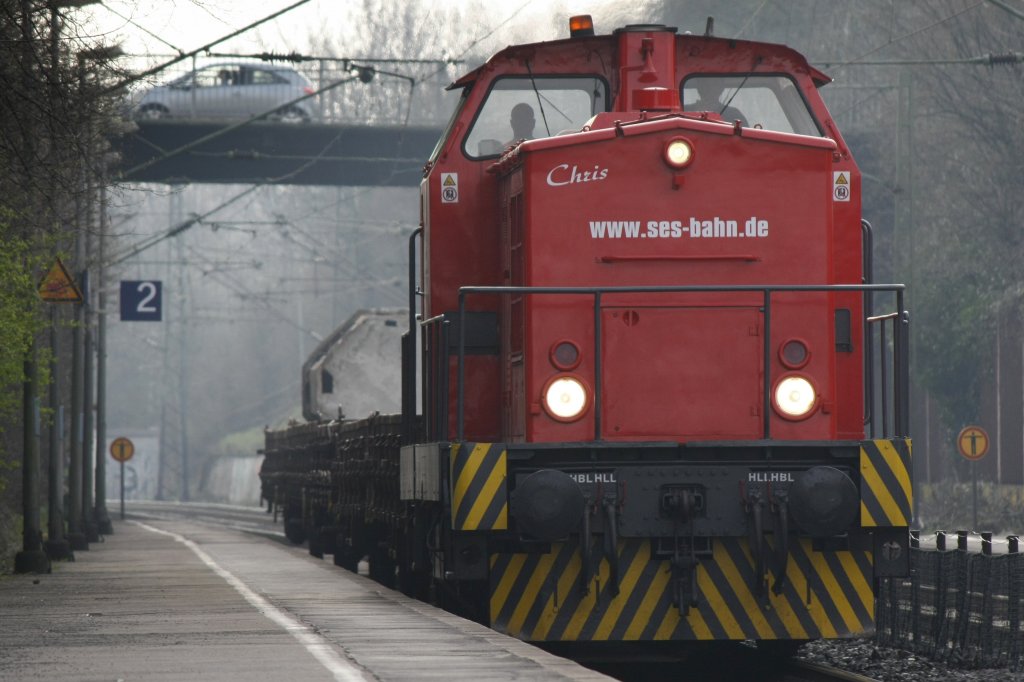 Die 202 535-1 fuhr am 25.03.2011 durch Eilendorf.