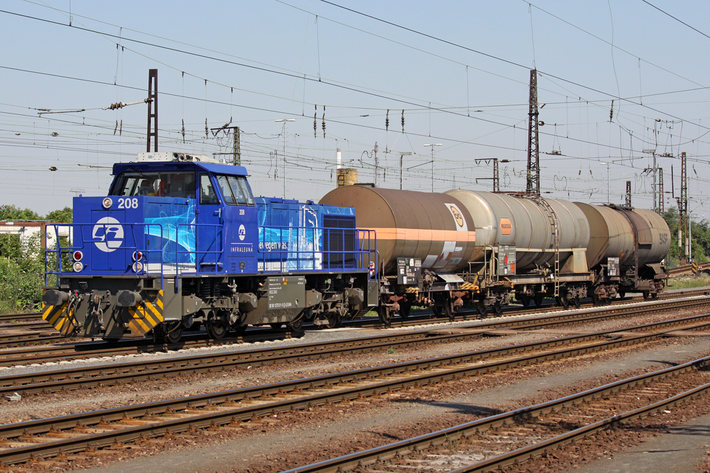 Die 208 der INFRALEUNA in Grokorbetha am 09,07,10