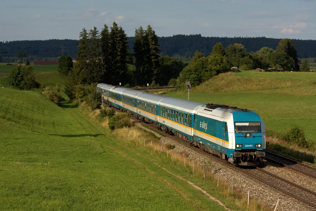 Die 223 071 am 09.08.2012 in Grwangs.