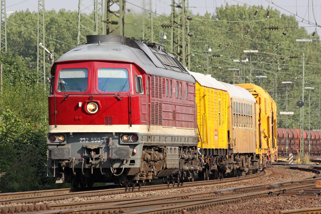 Die 232 550-4 in Gremberg am 12,08,10