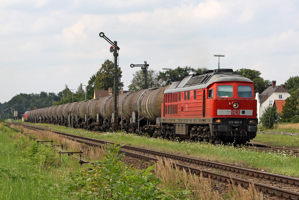 Die 233 662-6 in Tling am 04,08,10