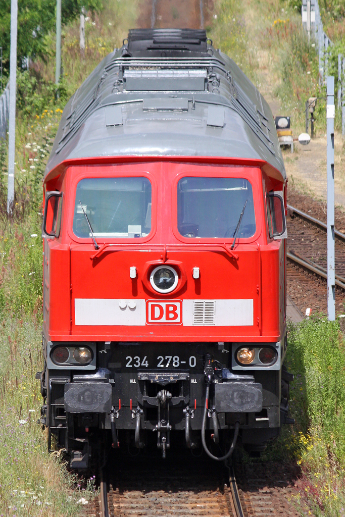 Die 234 278-0 in Berlin Warschauer Strae am 07,07,10