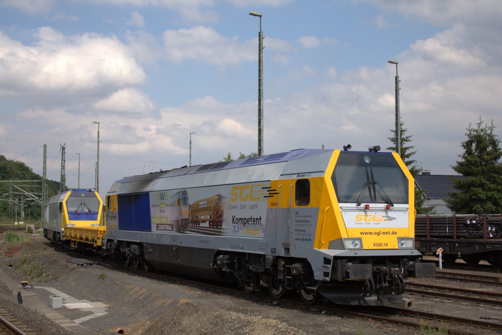 Die 264 009 stand am 22.05.2011 in Stolberg Hbf angestellt.