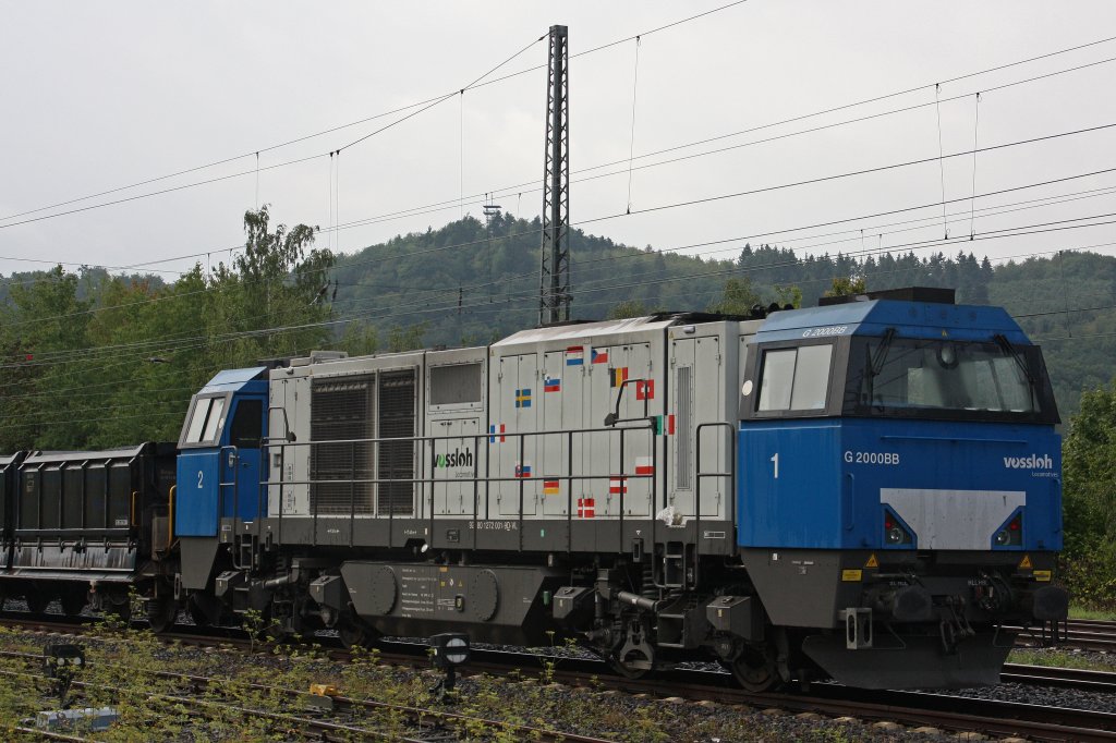 Die 272 001 (i.E f�r RTS) am 19.8.11 abgestellt in Bullay.