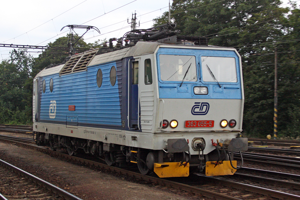Die 363 055-5 in Pilsen am 05,08,10