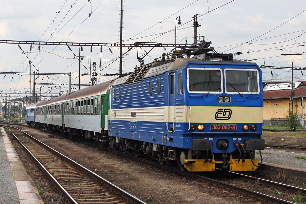Die 363 082-9 in Pilsen am 05,08,10