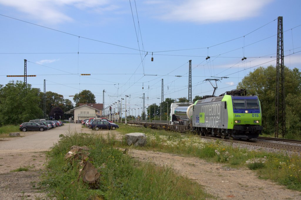 Die 485 015-2 am 31.07.2012 in Heitersheim.