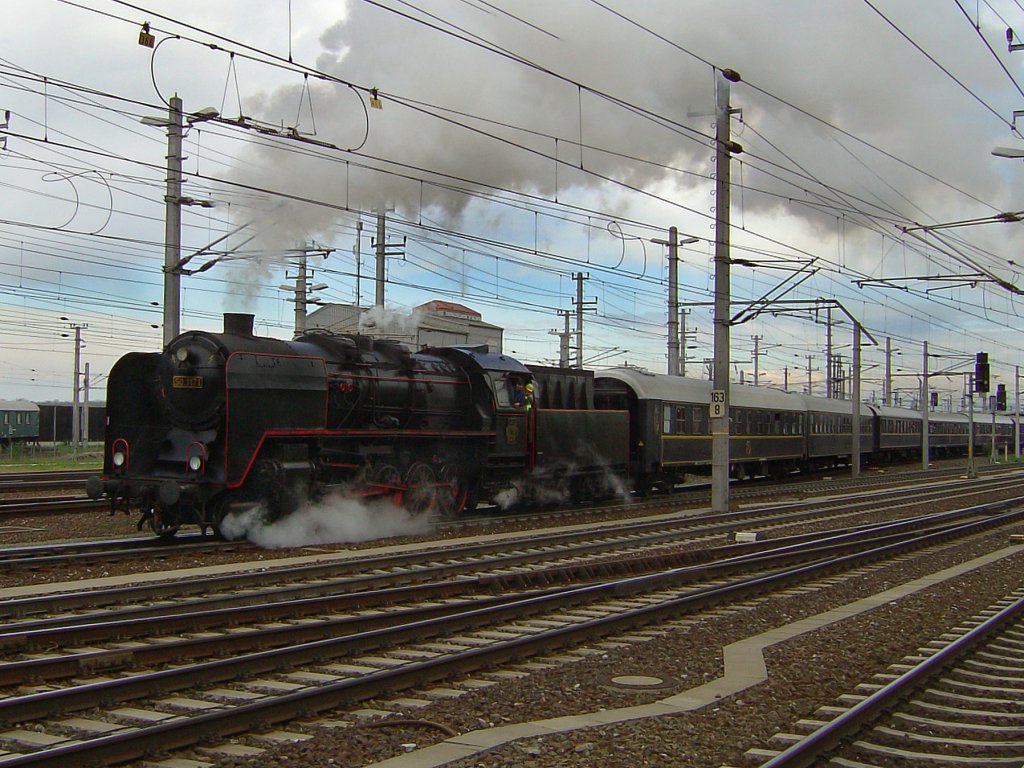 Die 50 1171 am 19.04.2008 bei einer Rangierfahrt in St. Valentin. 