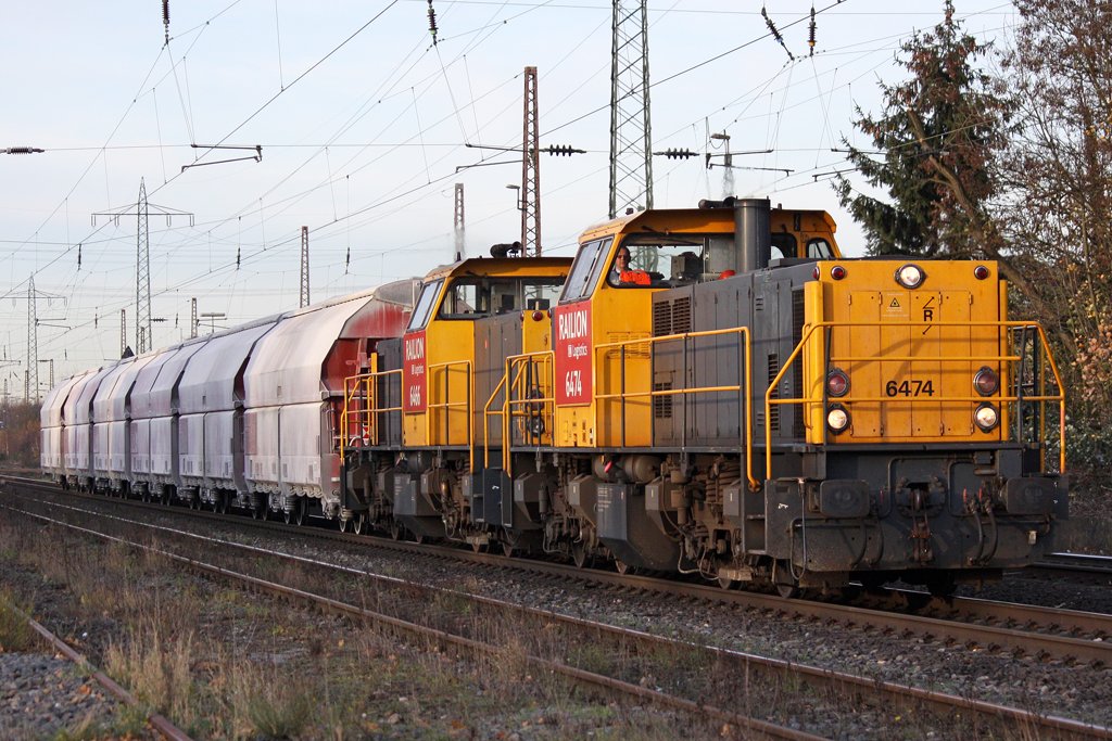 Die 6474 und 6466 von Railion NL in Ratingen Lintorf , am 19,11,09