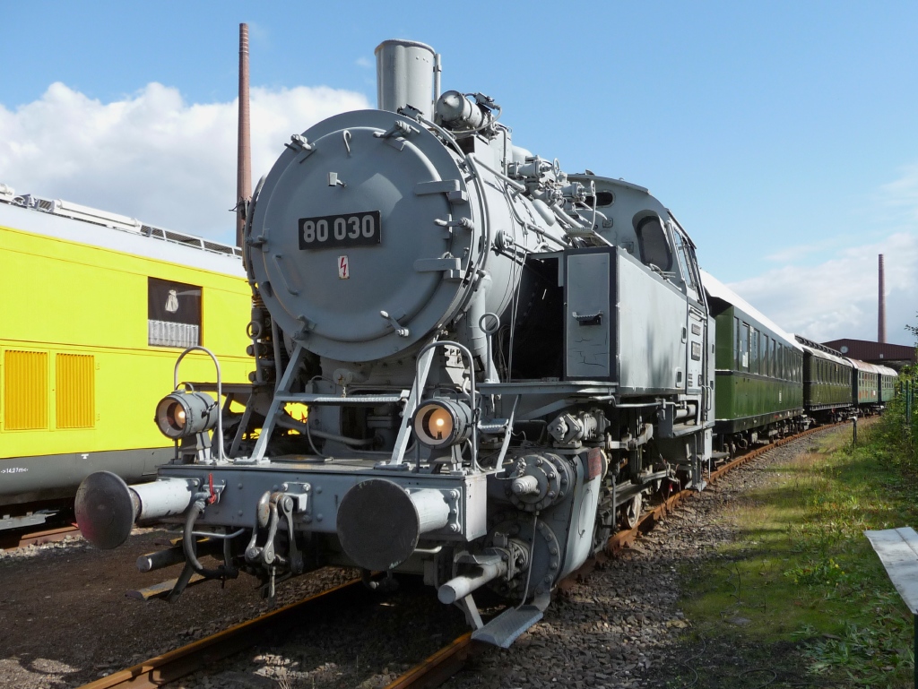Die 80 003 im klassischen Fotografieranstrich im Eisenbahnmuseum Bochum Dahlhausen.