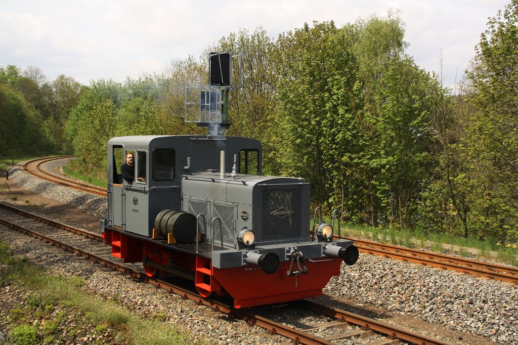 Die A4M420 16.05.2010 bei der Lokpaarade im Eisenbahnmuseum Schwarzenberg.