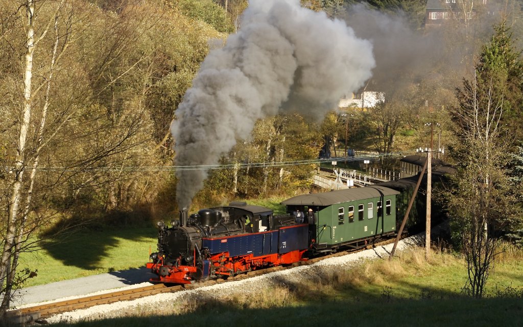 Die Aquarius C am 16.10.2011 auf dem Weg nach Jhstadt in Schmalzgrube.
