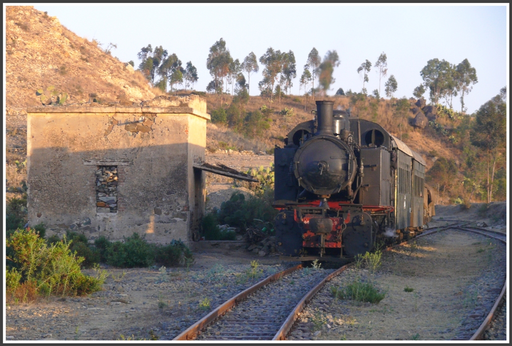 Die Ausweichstell am Summit (rund 2400m /M.) ist erreicht. (02.02.2012)