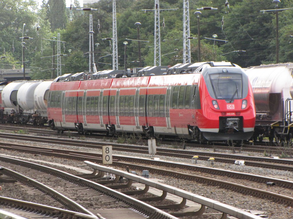 Die Bahn fhrt derzeit in Berlin Probefahrten mit BR 442 durch ,hier am 16.09.2010 in Berlin Gfb