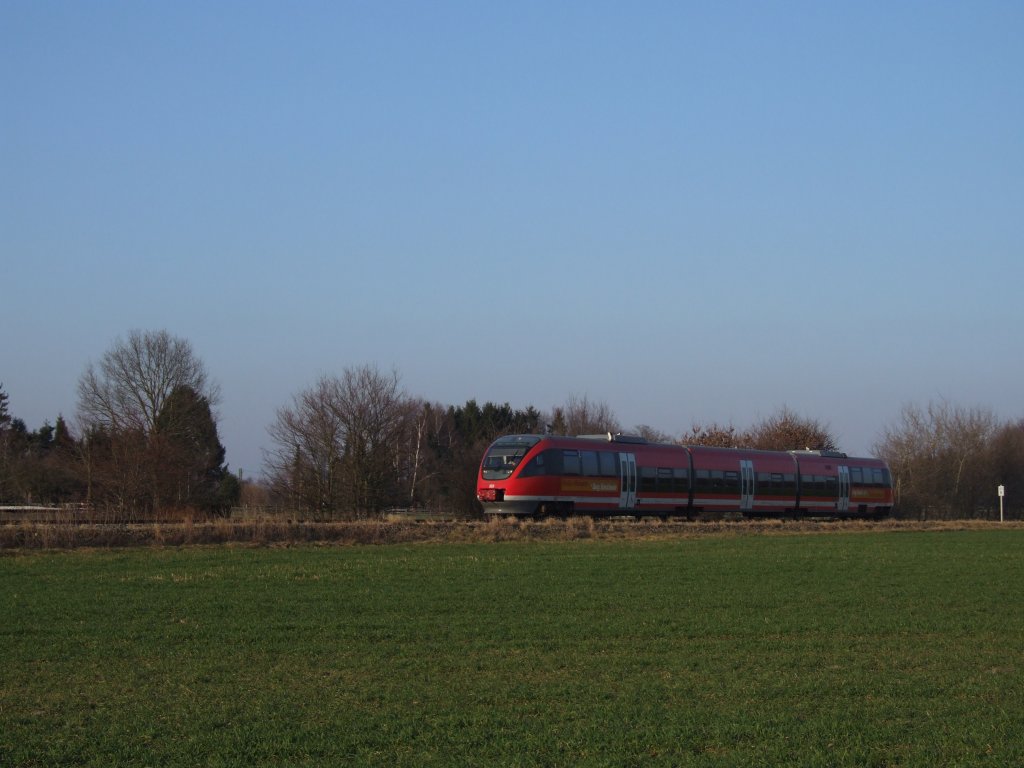 Die Baumbergebahn von Mnster nach Coesfeld fhrt in krze in die Kreisstadt ein. 21.02.2011