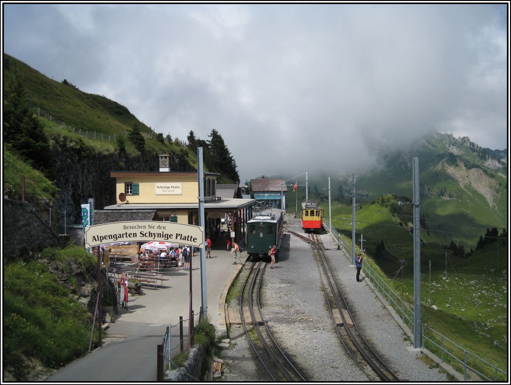Die Bergstation der Schynige-Platte-Bahn, aufgenommen am 18.07.2010.