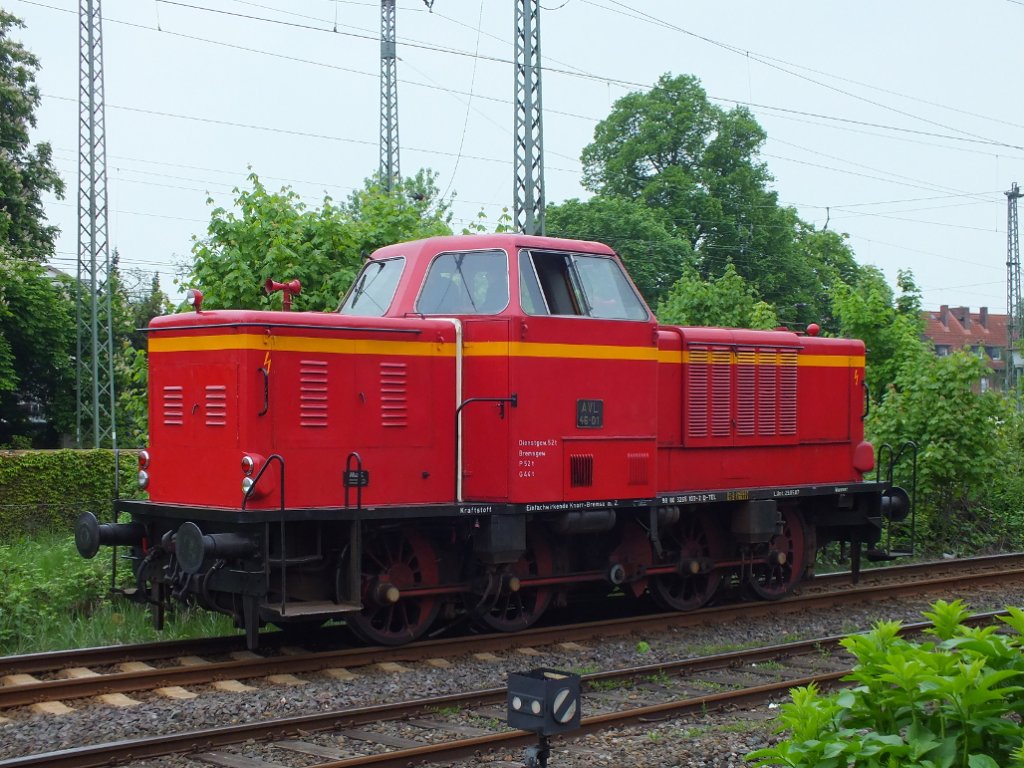 Die BR 265 (V 65) der AVL beim Rangieren am Lneburger Bahnhof. Die V 65 war an diesem Tag mit dem AVL  Samba-Express  unterwegs von Bleckede nach Lneburg. 19.05.13
