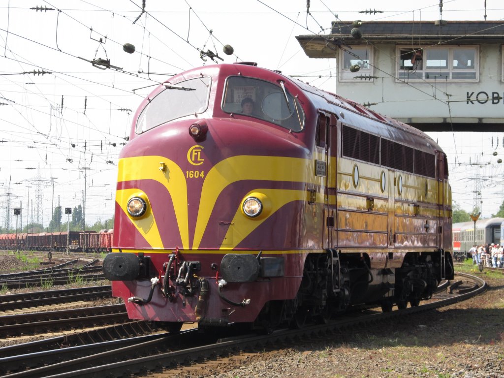 Die CFL Nohab 1604 mit dem Spitznamen  Kartoffelk�fer  am 21.5.2011 bei der Lokparade im DB Museum Koblenz-L�tzel.