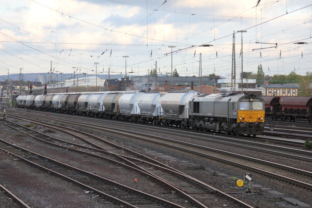 Die Class 66 heute den 20/10/2011 durch den GBF Paderborn 