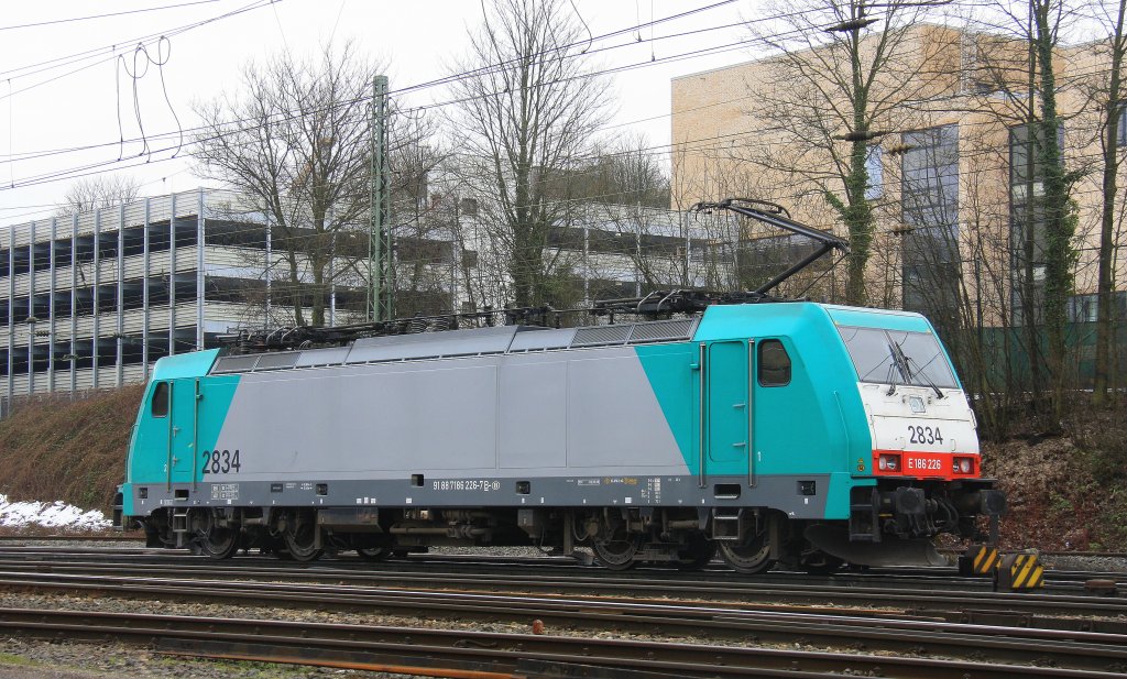 Die Cobra 2834 rangiert in Aachen-West am Katen 3.3.2013.