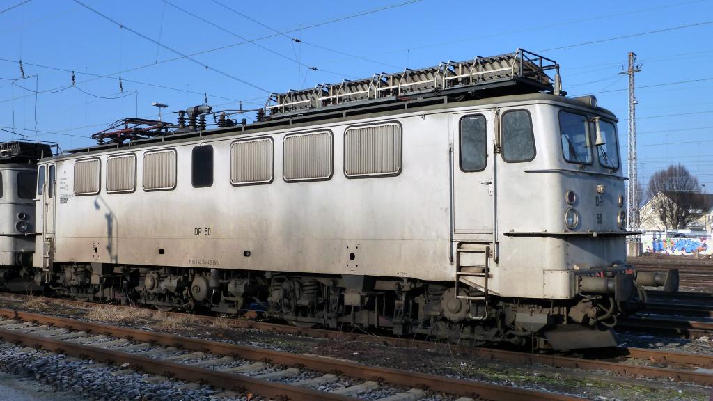 Die Deutsche Privatbahn Lok 50 (DP 50) am 29.01.2011 in Paderborn fotografiert. Die 1968 gebaute Maschine trgt die LEW-Herstellernummer 11786.