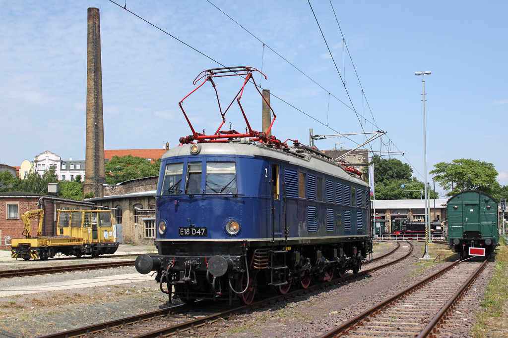 Die E18 047 im DB Museum Halle (Saale) am 02,07,10