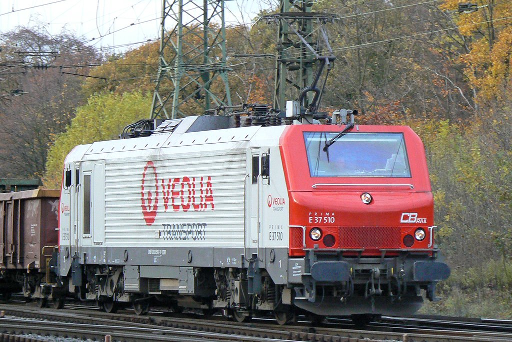 Die E37 510 von Veolia in Kln Gremberg , am 07,11,09