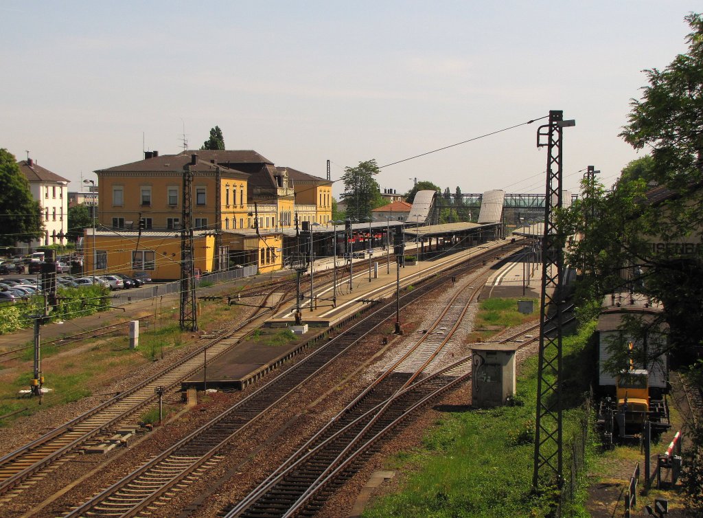 Die Gleisanlagen in Neustadt (Weinstr) Hbf; 07.05.2011
