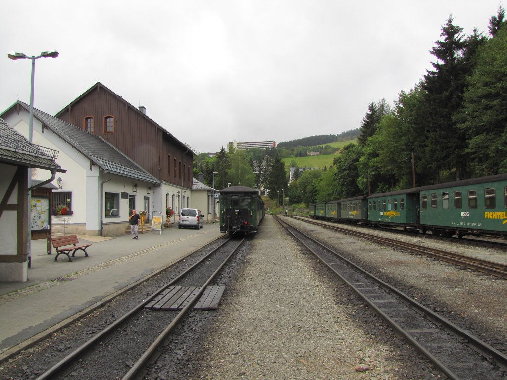 Die Gleisanlagen in Oberwiesenthal; 13.09.2011