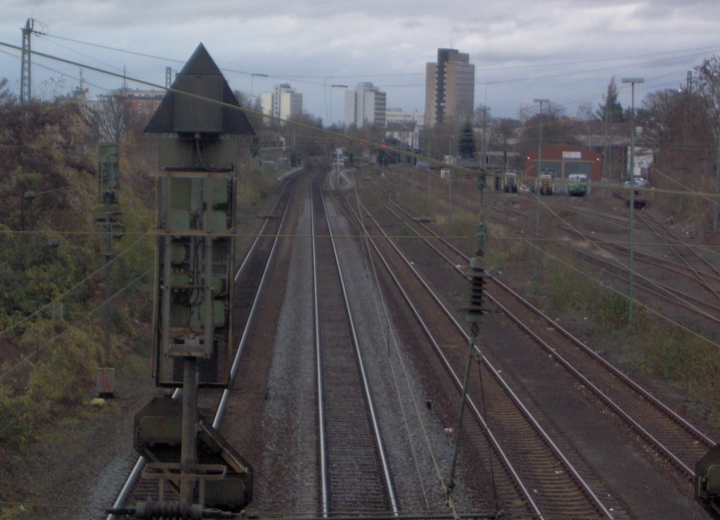 Die Gleise des Bahnhof Bonn-Beuel.