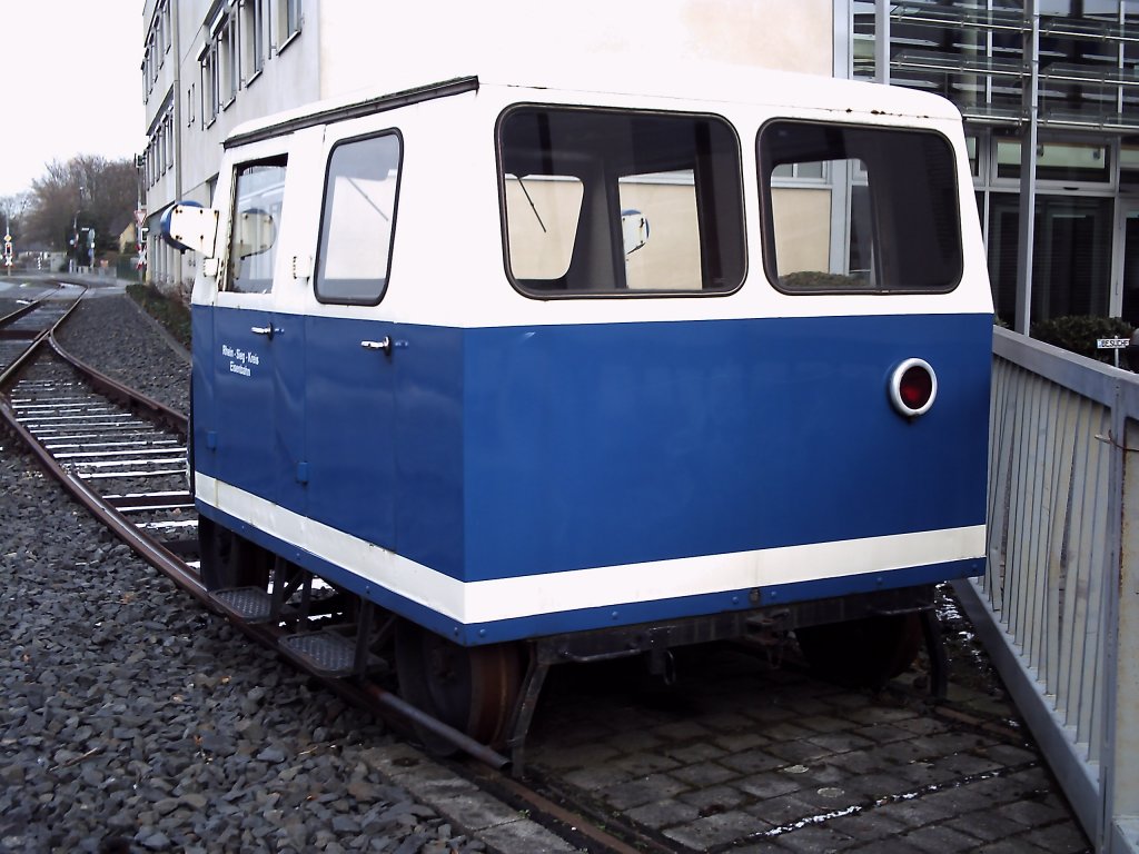 Die Heck ansicht der Drasine ( KLV 11 ) der RSVG ( ffentlich Zugnglich )