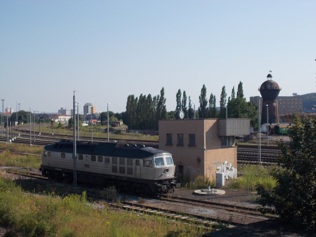 Die ITL Maschine W232-09 sonnte sich am 24.7.2012 im Bw Gera. 