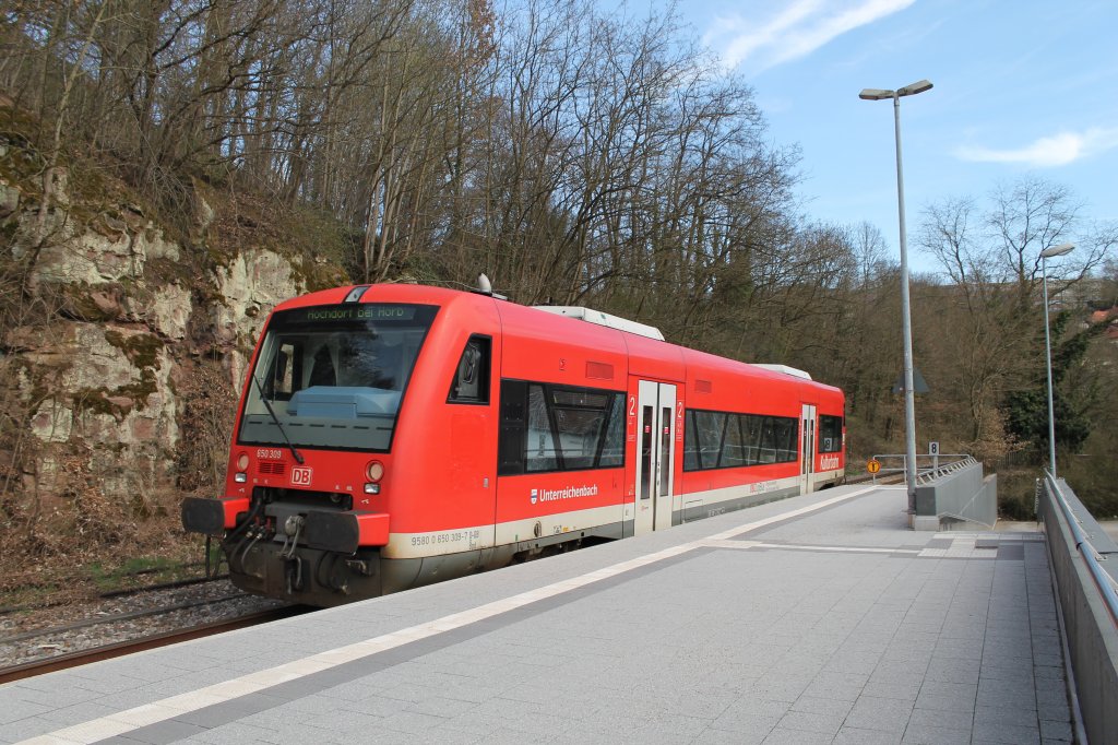 Die Kulturbahn in Calw am Bahnhof am 15.04.2013