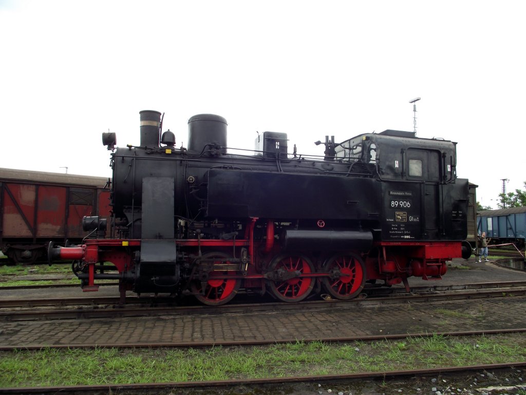 Die Lok 89 906 der Museumseisenbahn Hanau am 06.08.11 