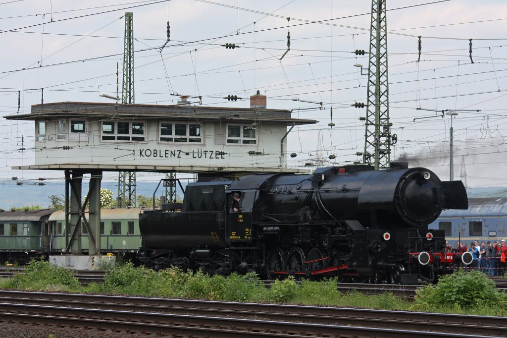 Die Luxemburgische 5519 am 2.6.12 in Koblenz-Ltzel.