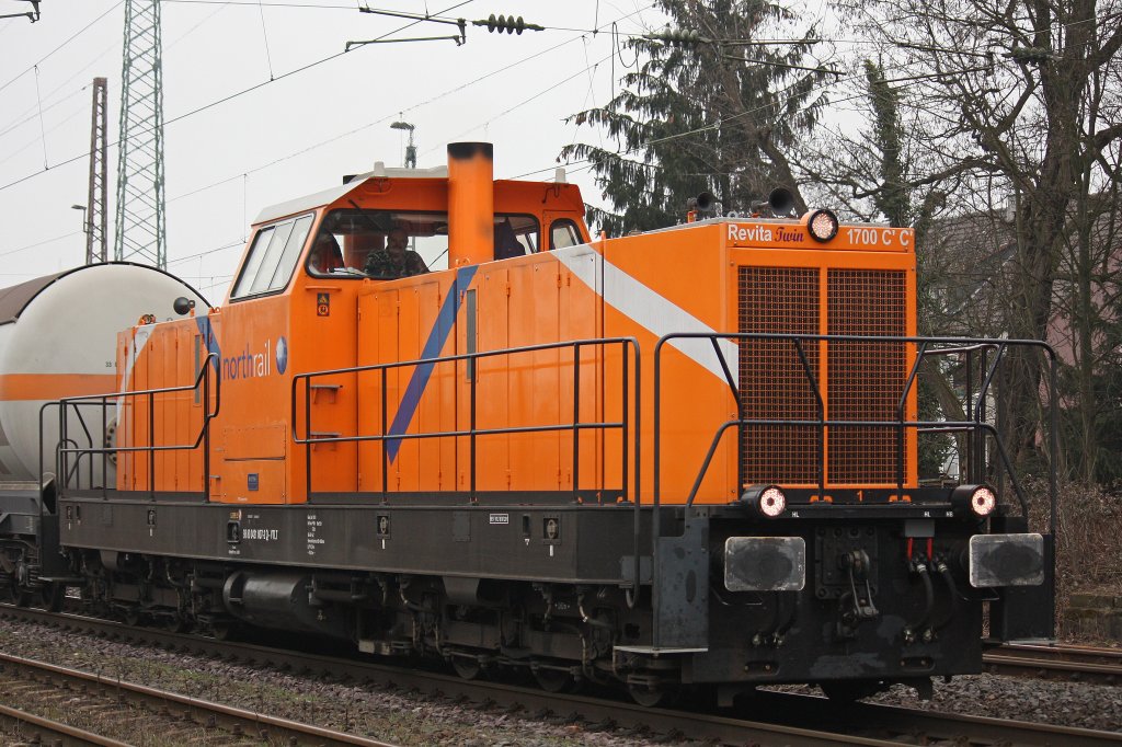 Die Northrail Revita Twin 1700 C'C 241 007 im Portrait.Aufgenommen am 12.3.12 in Ratingen-Lintorf.