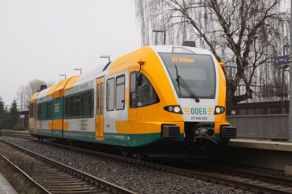 Die ODEG 646.042 in Brandenburg 29.02.2012