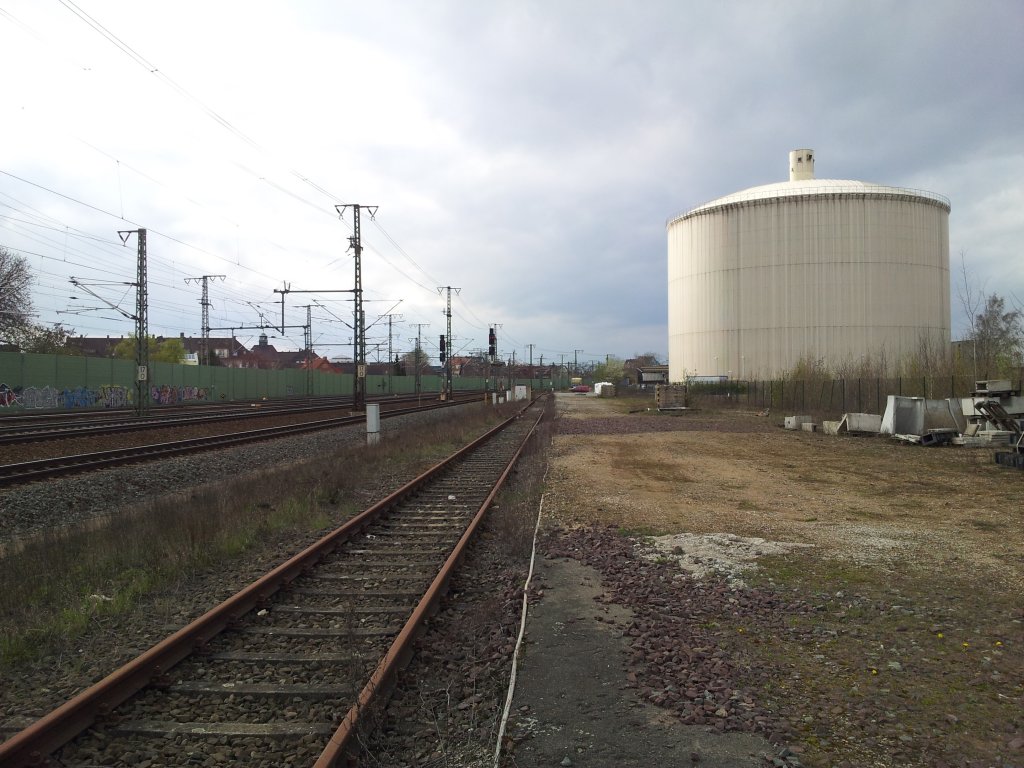 Die Ostgruppe in Lehrte, mit den Alten Zuckersilo, am 10.04.2012.