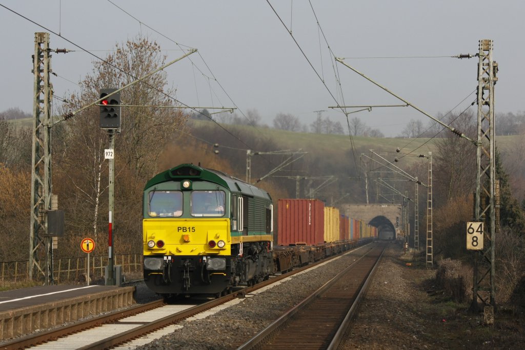 Die PB15 fuhr am 01.03.2011 durch Eilendorf.