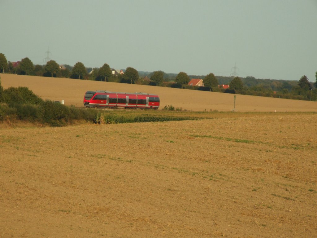 Die RB 63 von Mnster nach Coesfeld in der Havixbecker S-Kurve
Sep. 2012