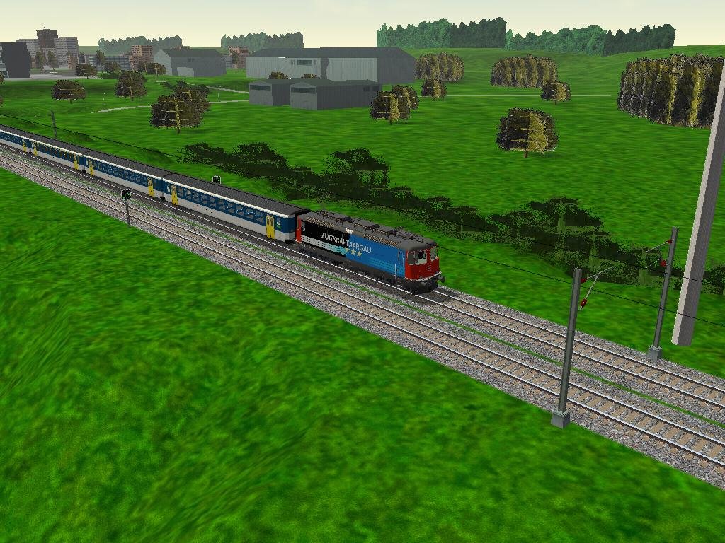 Die Re 4/4 Zugkraft Aargau.