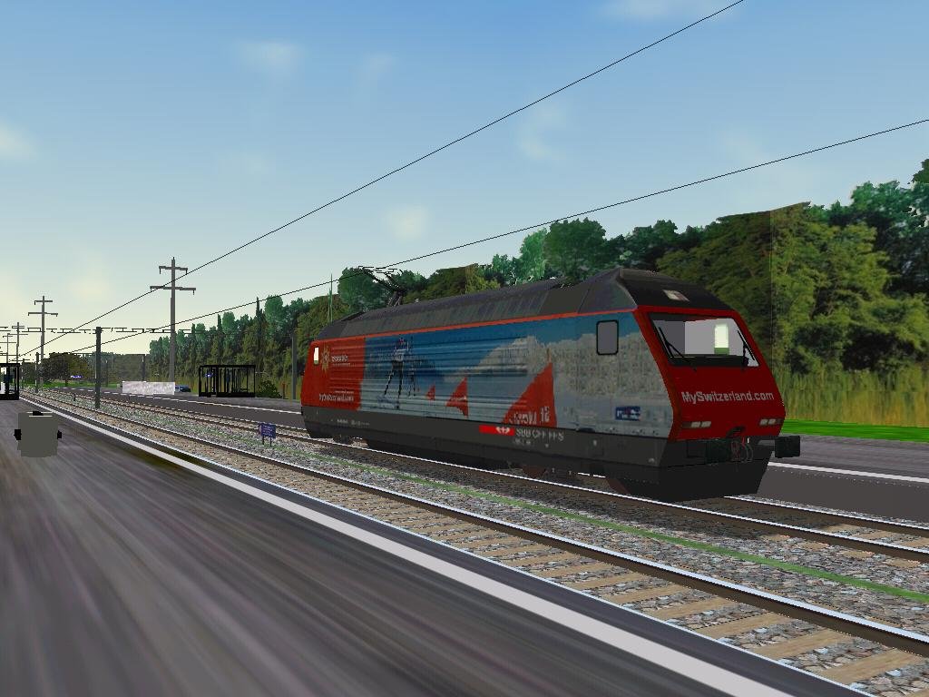 Die Re 460 Switzerland bei Sulgen...