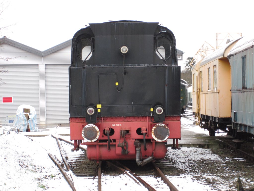 Die Rckseite der alten Dampflok,der Museumsbahn Merzig-Losheim.