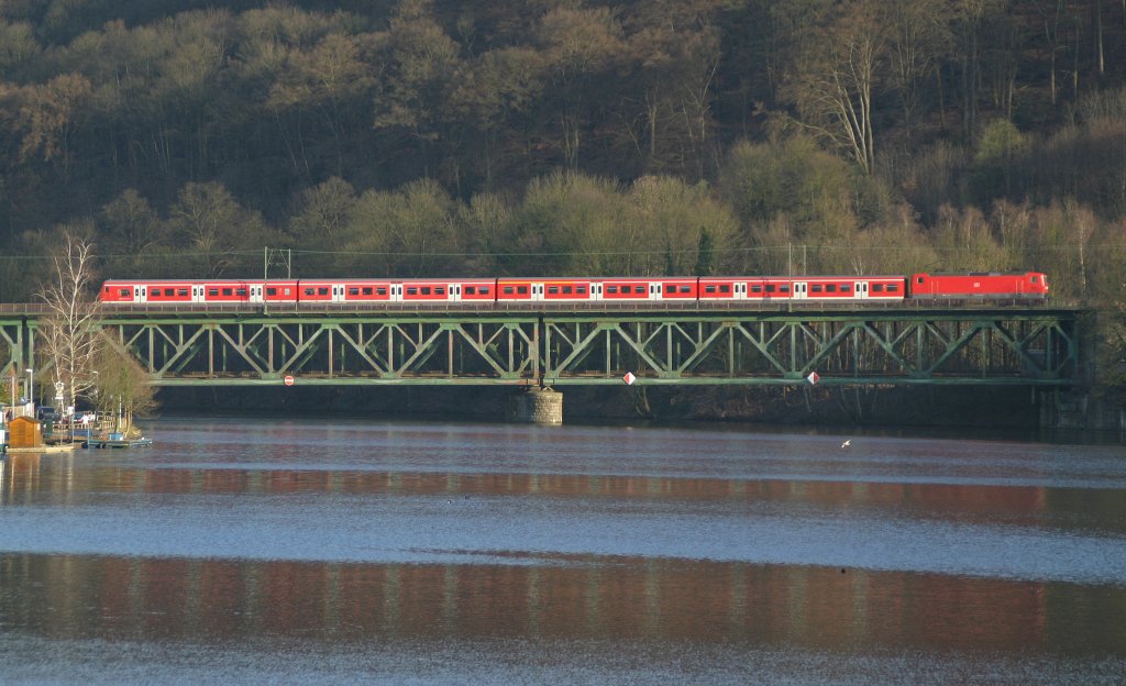 Die S6 nach Kln-Nippes am 23.3.11 in Essen-Kettwig