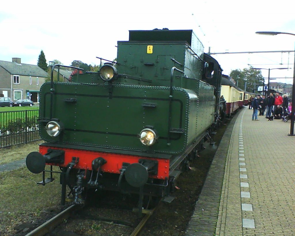 Die Schwedische Dampflok 1289 der ZLSM im Bahnhof Simpelveld(NL).